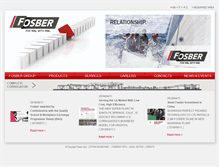 Tablet Screenshot of fosbergroup.com